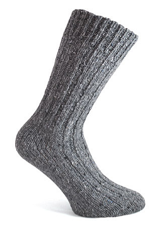 Donegal Irish Wool-Mix Socks - Charcoal