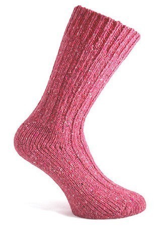 Donegal Irish Wool-Mix Socks - Fuchsia