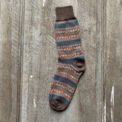 Arbon Fairisle Wool-Mix Socks - Kent Stripe